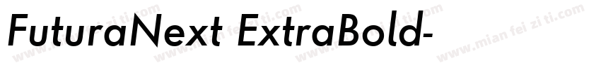 FuturaNext ExtraBold字体转换